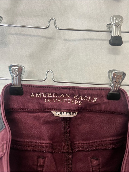 American Eagle Outfitters Pants - American Eagle Outfitters Super Stretch Shorts - Wine Burgundy